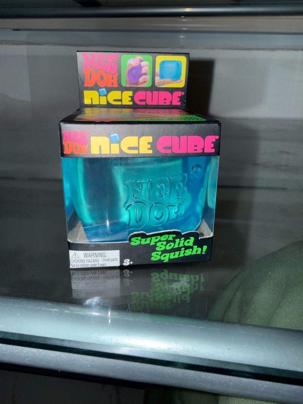 Needoh Nice Cube Super Solid Squish - Blue